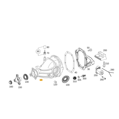 Diferencial trasero MERCEDES BENZ A2053505200 - Puente trasero de intercambio estándar
