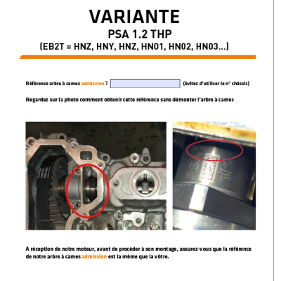 Buy ENGINE Peugeot 1.2 type HN02 / HN01 -