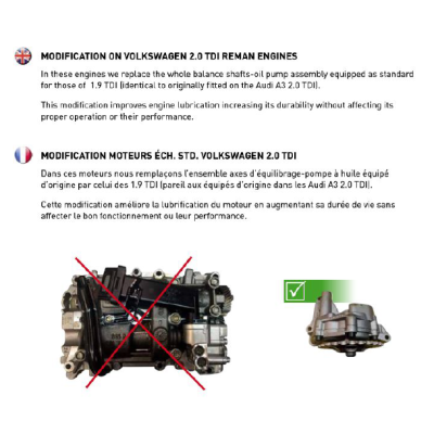 Acquista il motore VOLKSWAGEN 2.0 TDI CFG, CFH, CAG