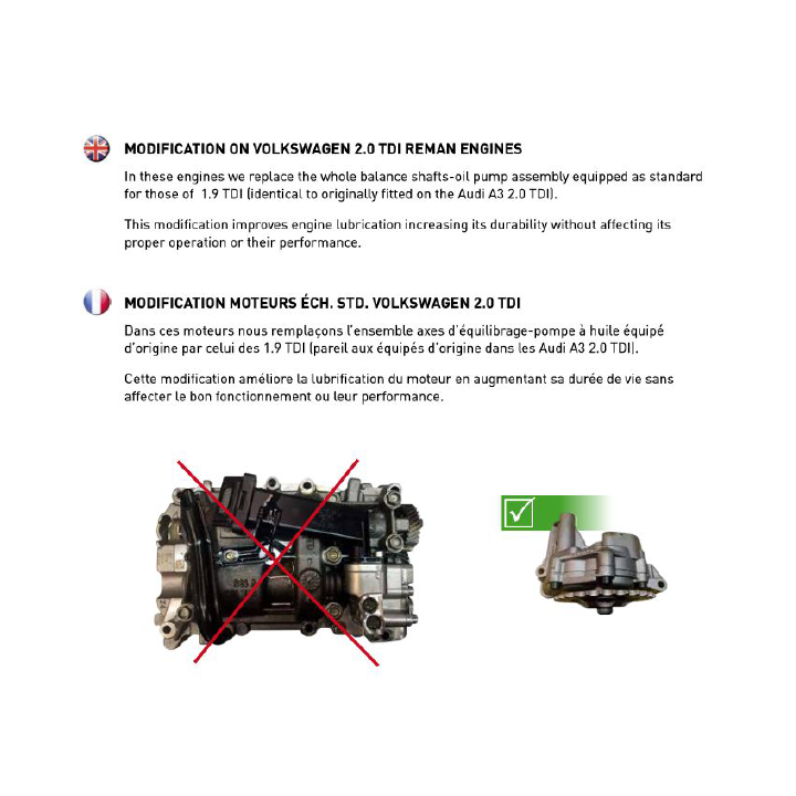 Buy Engine VOLKSWAGEN 2.0 TDI CFG, CFH, CAG