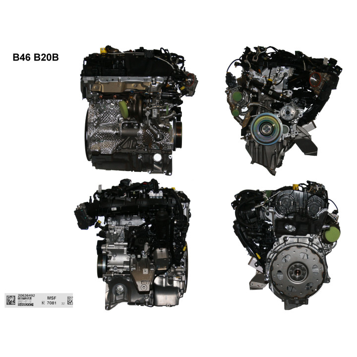 BMW 2.0i Typ B46B20B-Motor – Standard-Austausch-Benzinmotor