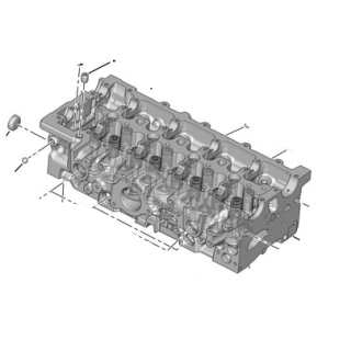 Culata nueva NISSAN 1.2 DIG-T tipo HRA2DDT - Culata de gasolina desnuda
