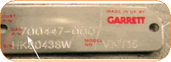 identification turbo garrett